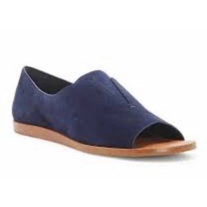 1 STATE Cassidee Open Toe Flat Navy Size 7